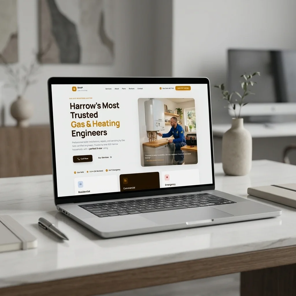 BAAP Gas & Heating — Gas & Heating Services website design by Shopfront Digital